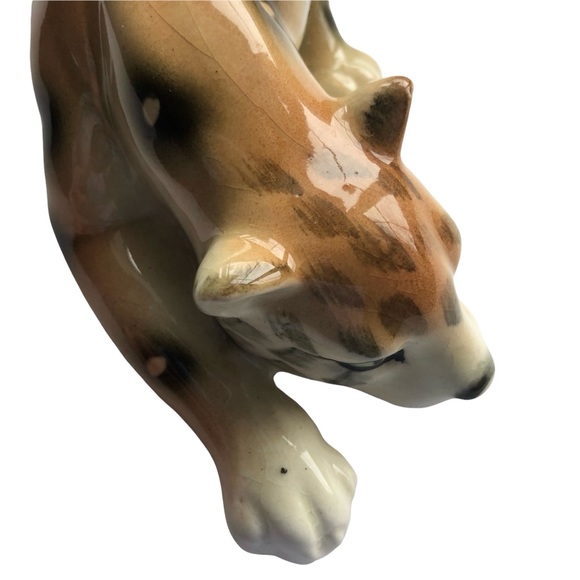 Vintage Mid Century Porcelain
Leopard Cat Figurine Decor - Picture 13 of 16